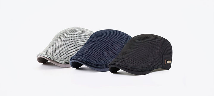 Keps för män - Andningsbar - Mesh - Flat keps - Kepsar för män-Eva Jonsson