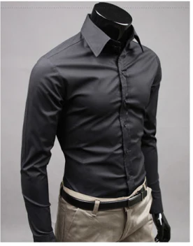 Klänningskjorta - Långärmad - Slim Fit - Knappskjorta - Herrskjortor-Eva Jonsson