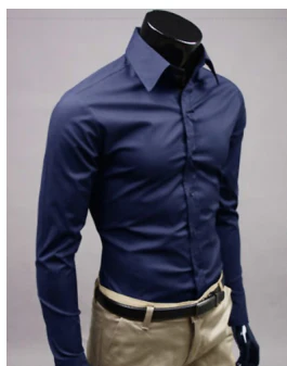Klänningskjorta - Långärmad - Slim Fit - Knappskjorta - Herrskjortor-Eva Jonsson