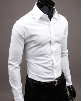 Klänningskjorta - Långärmad - Slim Fit - Knappskjorta - Herrskjortor-Eva Jonsson