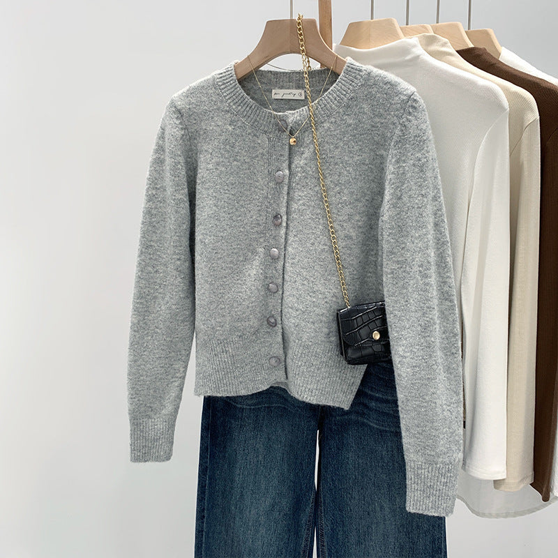 Kvindors Mysig Cardigan med Fin Knapdesign Mirla-Eva Jonsson