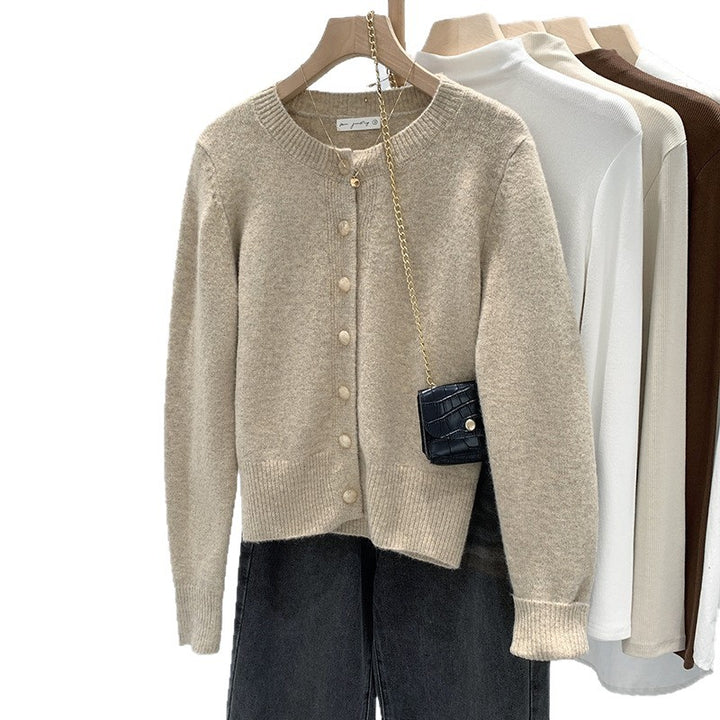 Kvindors Mysig Cardigan med Fin Knapdesign Mirla-Eva Jonsson