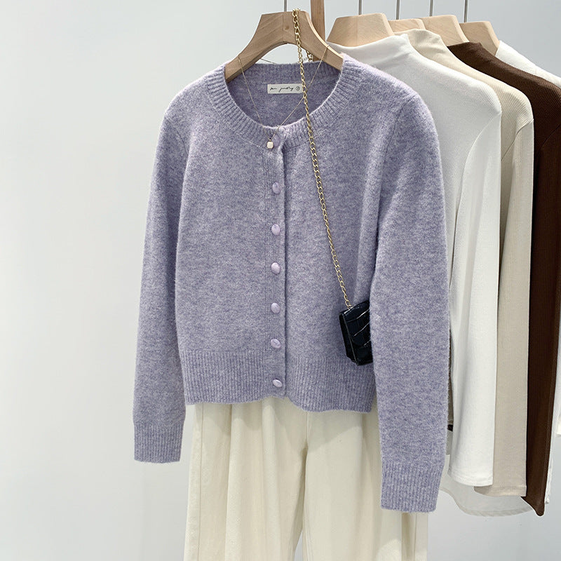 Kvindors Mysig Cardigan med Fin Knapdesign Mirla-Eva Jonsson