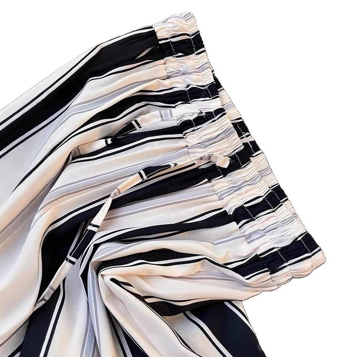 Kvinna Elegant och Bekväm Randig Culotte Shorts Mirla-Eva Jonsson