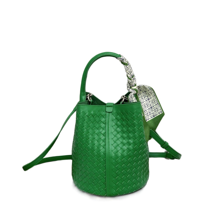 Kvinna Handgjord Flätad Bucket Bag Mirla-Eva Jonsson