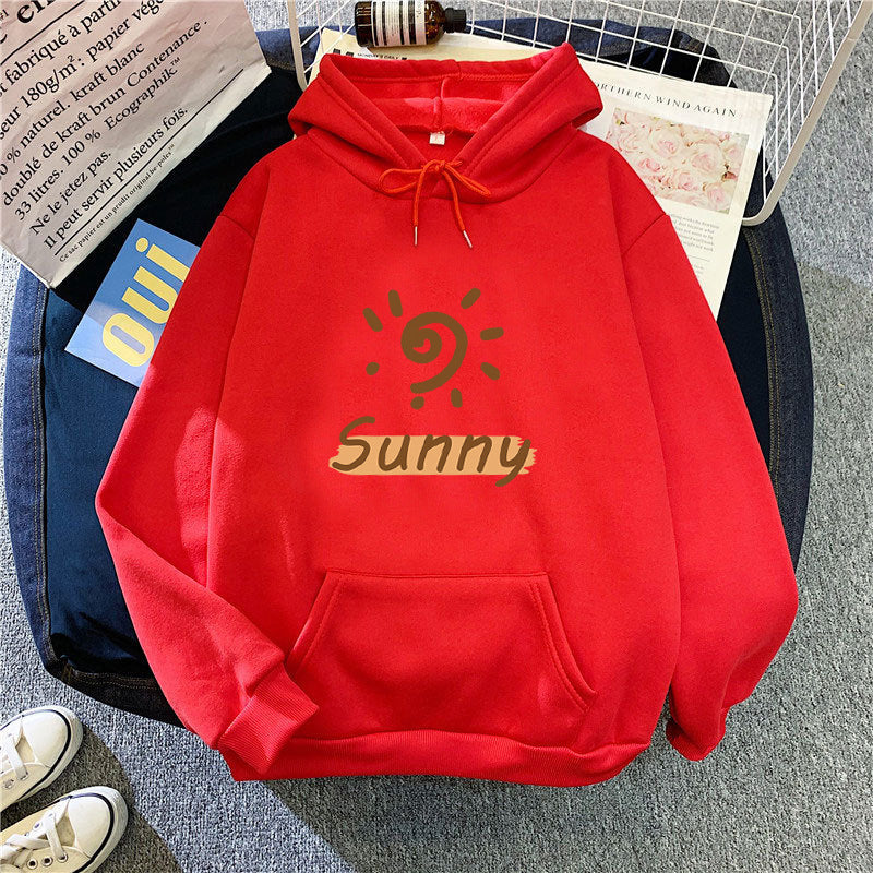 Kvinna Hoodie med Sunny Graphic Mirla-Eva Jonsson