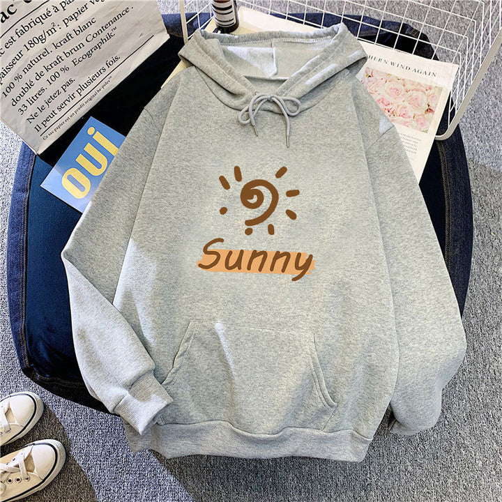 Kvinna Hoodie med Sunny Graphic Mirla-Eva Jonsson