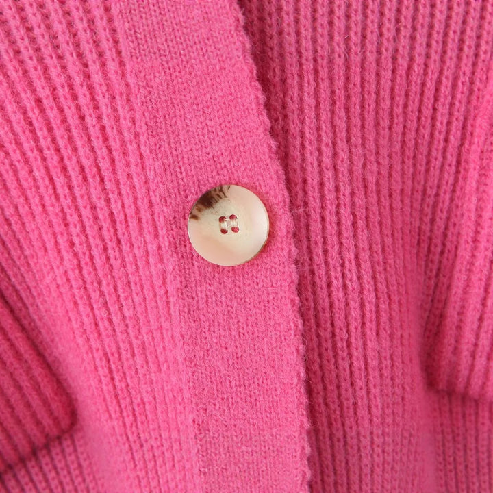 Kvinna Mysig Cardigan med Huva och Knäppning Mirla-Eva Jonsson