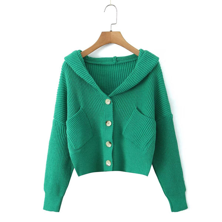 Kvinna Mysig Cardigan med Huva och Knäppning Mirla-Eva Jonsson