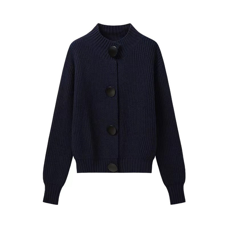 Kvinna cardigan med oversized passform och stora knappar Mirla-Eva Jonsson