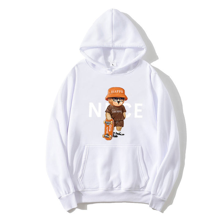 Kvinna hoodie med livlig tecknad design Mirla-Eva Jonsson