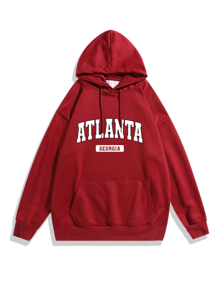 Kvinna hoodie med stiligt Atlanta tryck Mirla-Eva Jonsson