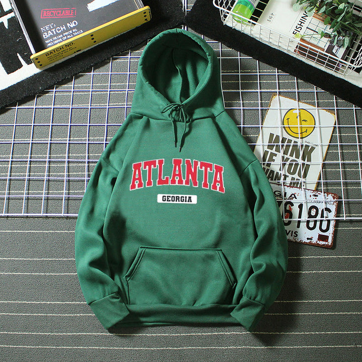 Kvinna hoodie med stiligt Atlanta tryck Mirla-Eva Jonsson