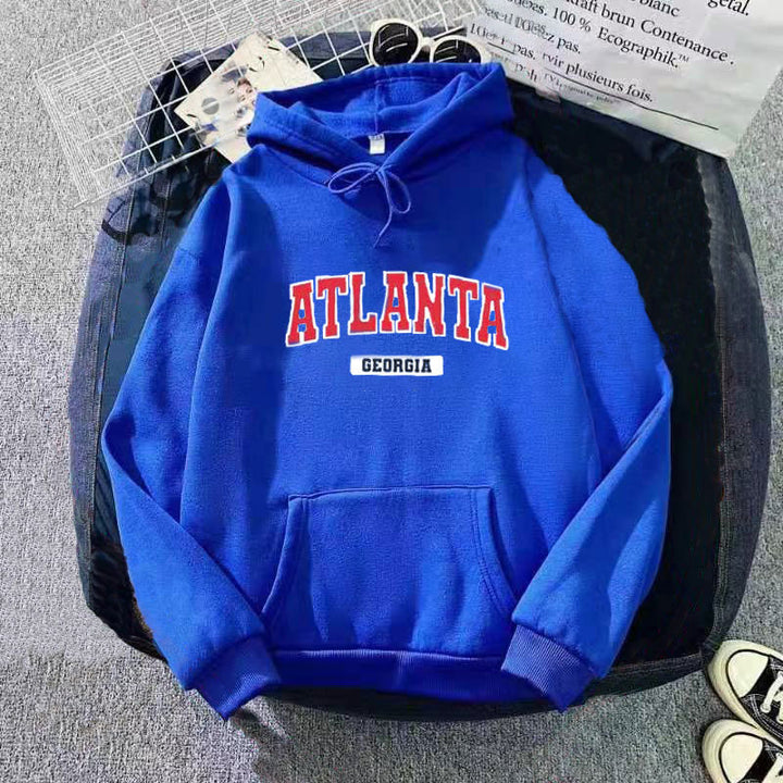 Kvinna hoodie med stiligt Atlanta tryck Mirla-Eva Jonsson