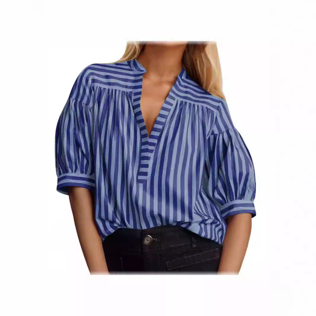 Kvinno Blus med voluminösa Ärmar Mirla-Eva Jonsson