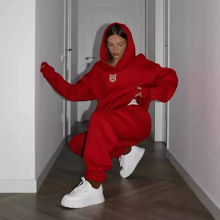 Kvinno Casual Cropped Hoodie i Plus Size Mirla-Eva Jonsson