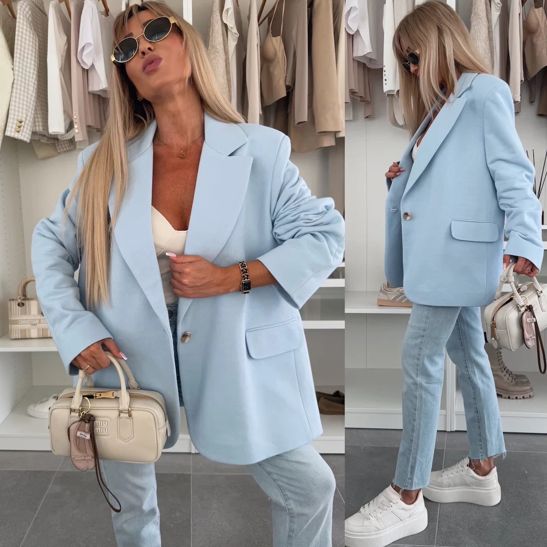 Kvinno Oversized Blazer med praktiska fickor och modet snitt Mirla-Eva Jonsson