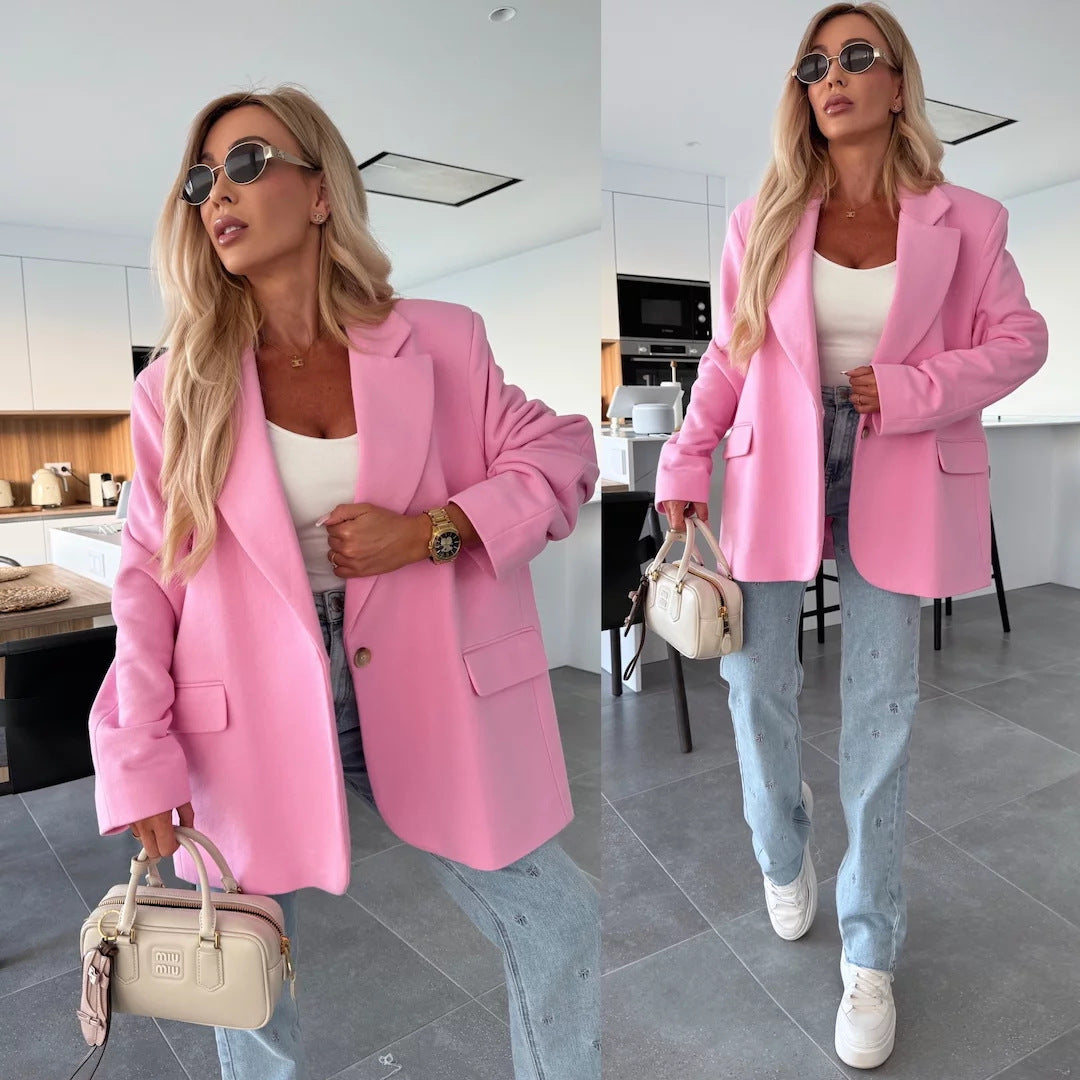 Kvinno Oversized Blazer med praktiska fickor och modet snitt Mirla-Eva Jonsson
