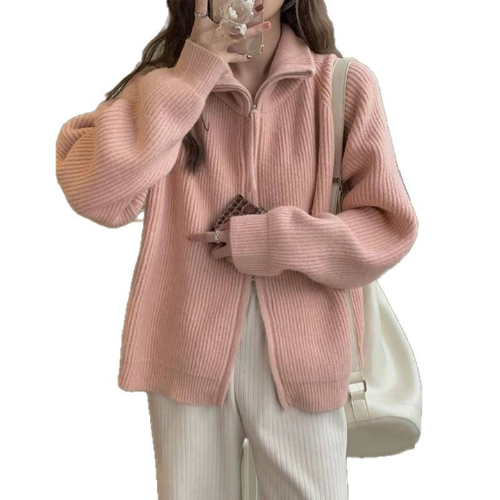 Kvinno cardigan med asymmetrisk dragkedja Mirla-Eva Jonsson