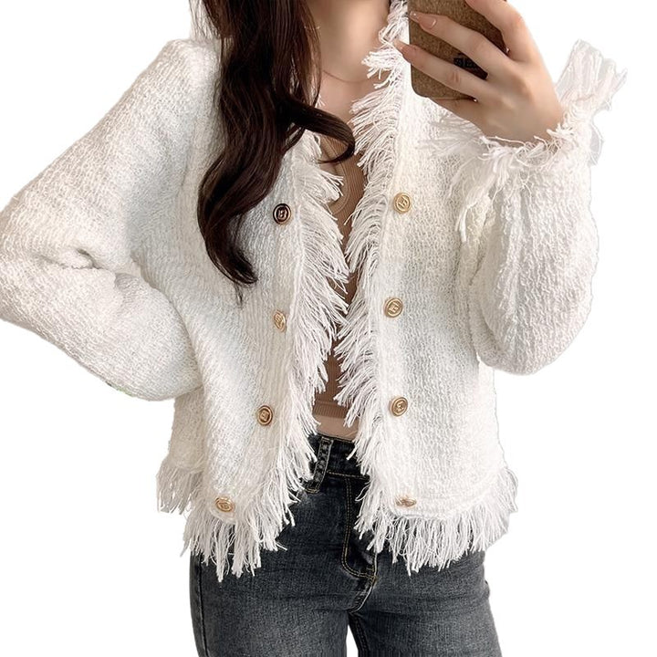 Kvinno cardigan med fransar Mirla-Eva Jonsson