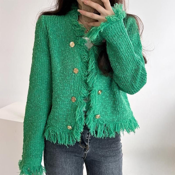 Kvinno cardigan med fransar Mirla-Eva Jonsson