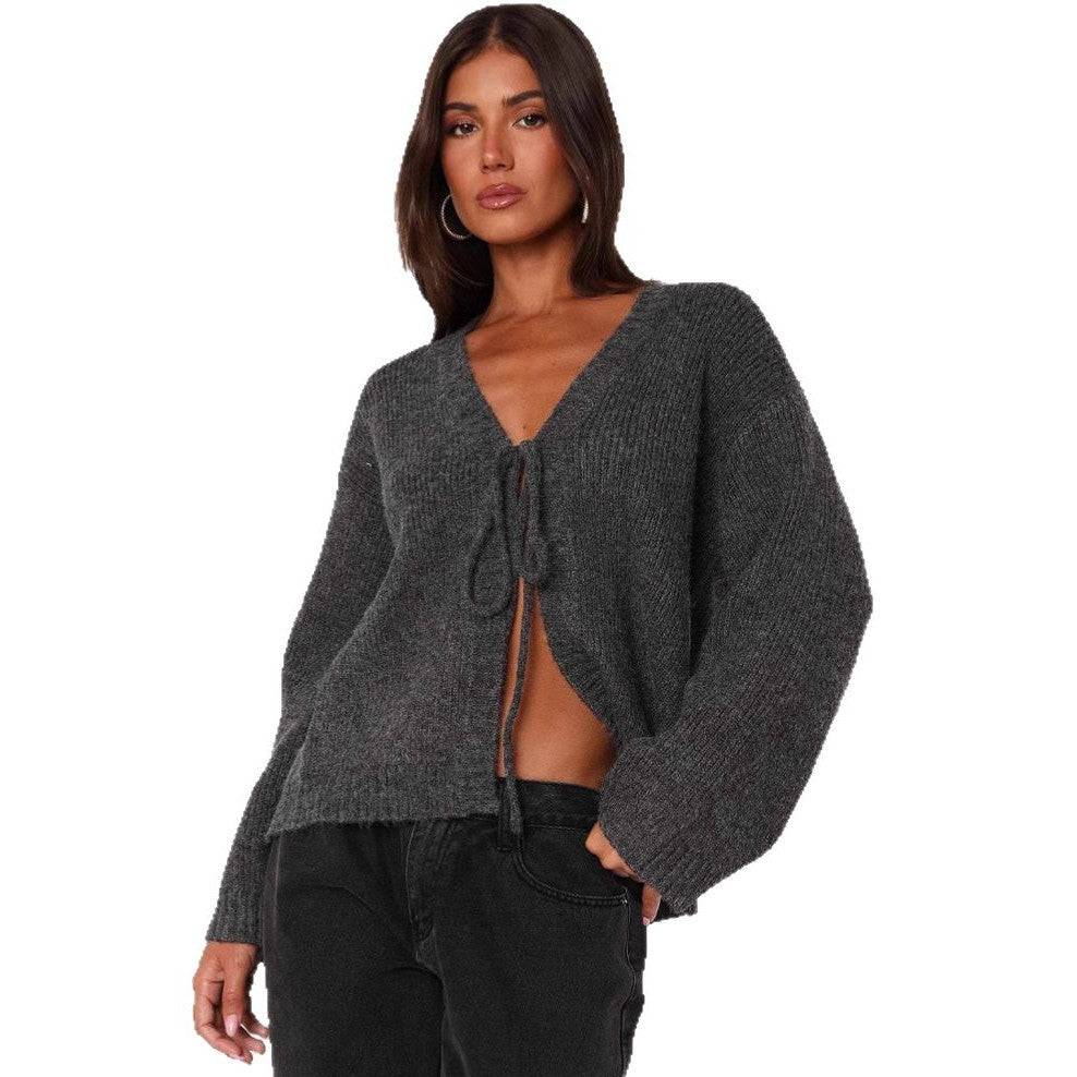 Kvinno casual cardigan med höga manschetter och skräddarsydd passform Mirla-Eva Jonsson