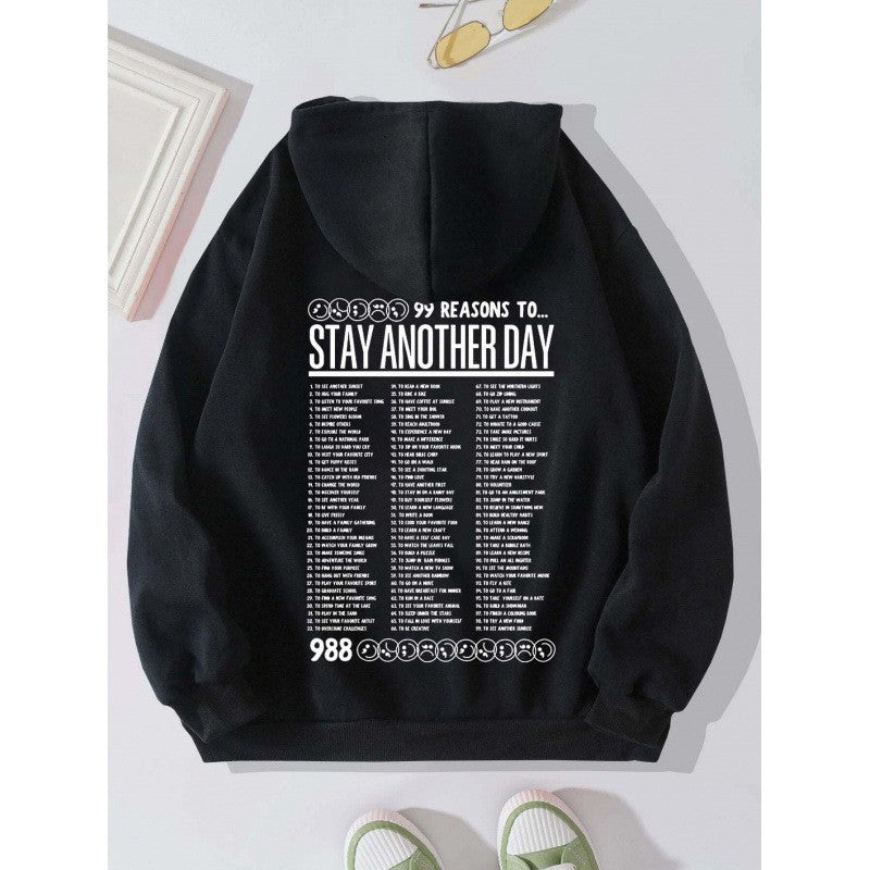 Kvinno-hoodie med original design och inspirerande budskap Mirla-Eva Jonsson