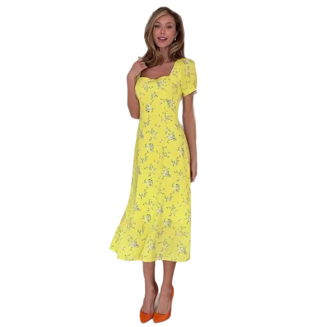 Kvinno sommarklänning med blommönster Mirla-Eva Jonsson