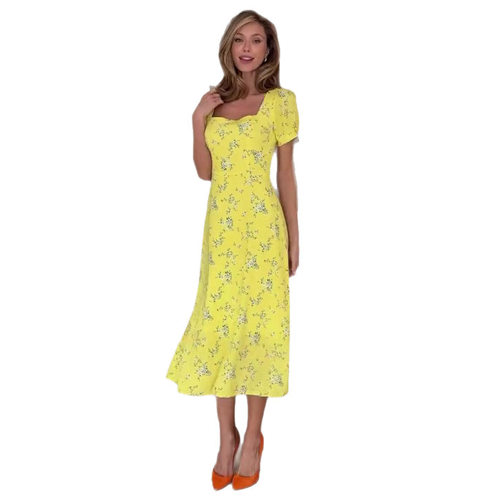 Kvinno sommarklänning med blommönster Mirla-Eva Jonsson