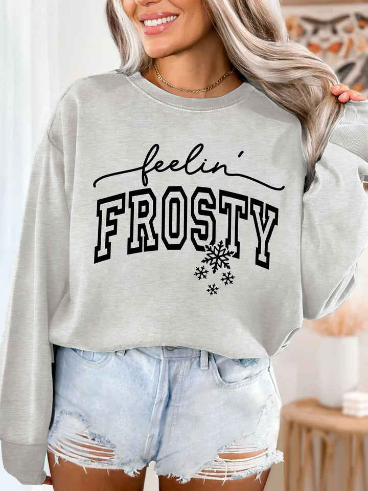 Kvinno sweatshirt med grafisk tryck Mirla-Eva Jonsson