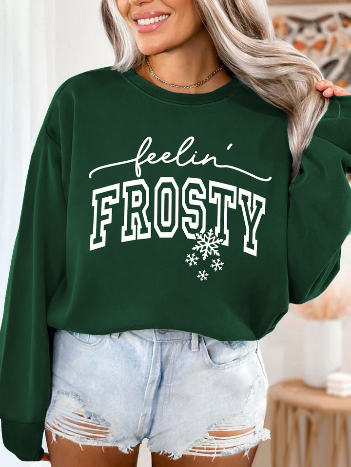 Kvinno sweatshirt med grafisk tryck Mirla-Eva Jonsson