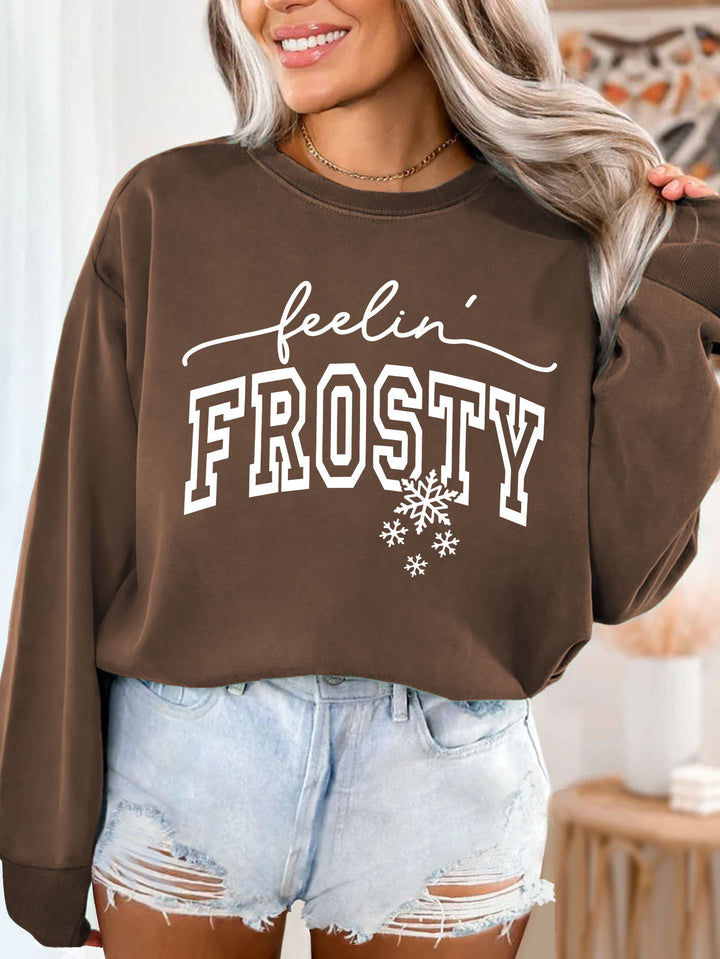 Kvinno sweatshirt med grafisk tryck Mirla-Eva Jonsson