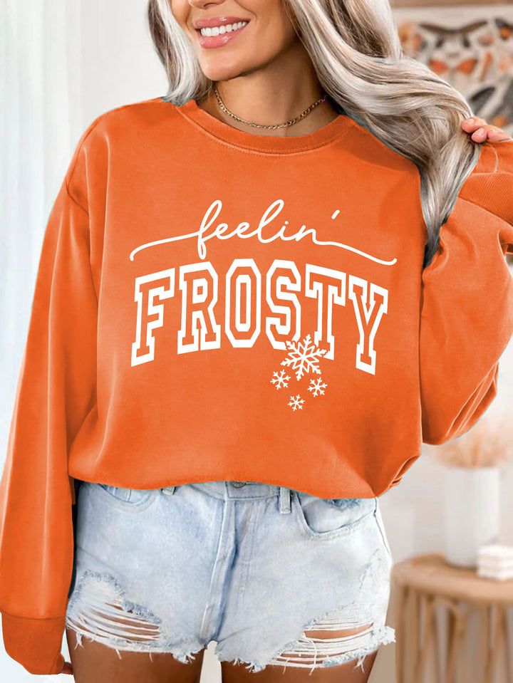 Kvinno sweatshirt med grafisk tryck Mirla-Eva Jonsson