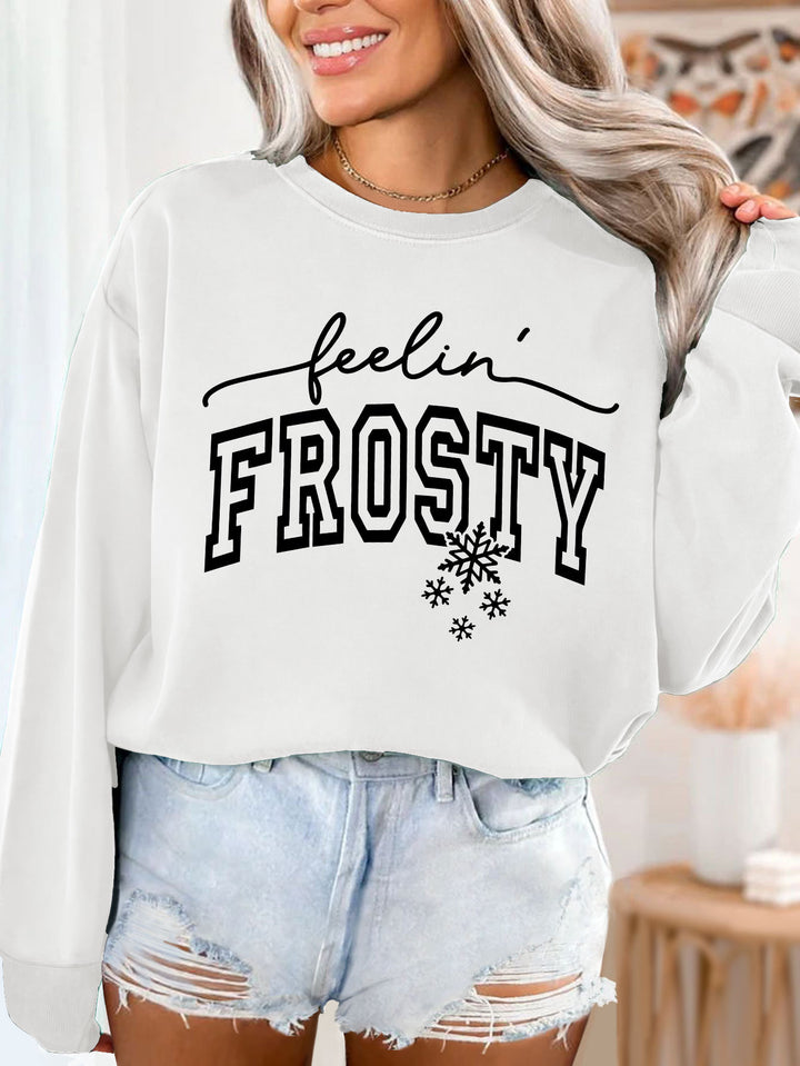 Kvinno sweatshirt med grafisk tryck Mirla-Eva Jonsson