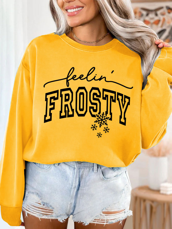Kvinno sweatshirt med grafisk tryck Mirla-Eva Jonsson