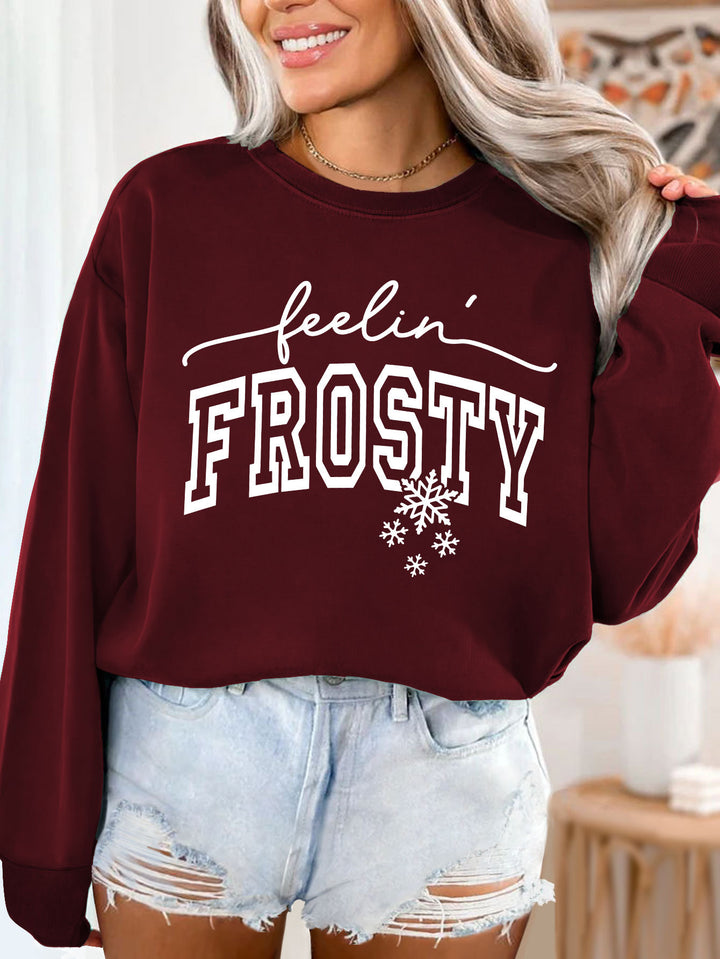 Kvinno sweatshirt med grafisk tryck Mirla-Eva Jonsson