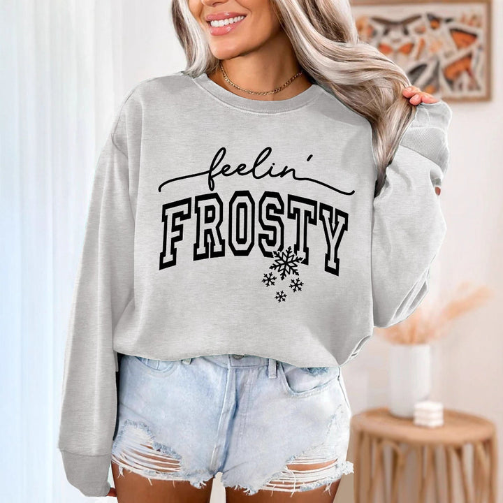 Kvinno sweatshirt med grafisk tryck Mirla-Eva Jonsson