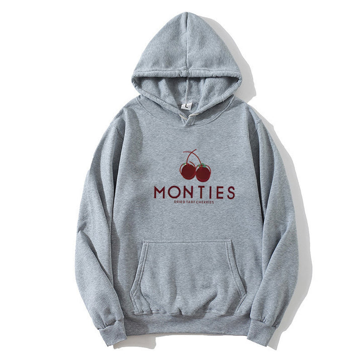 Kvinnohoodie med fruktig logotryck Mirla-Eva Jonsson