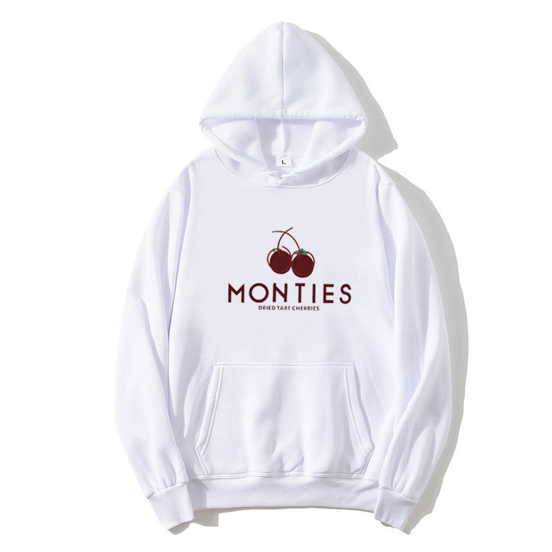 Kvinnohoodie med fruktig logotryck Mirla-Eva Jonsson