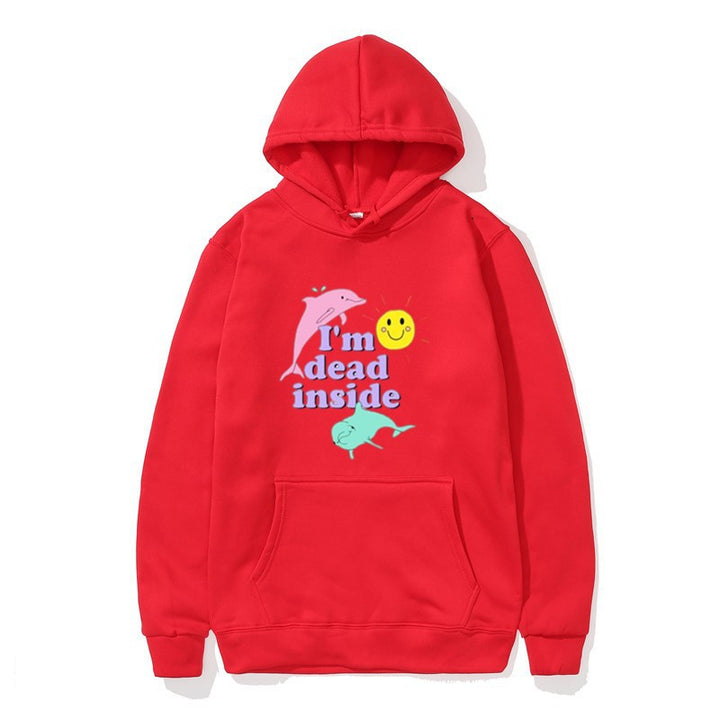 Kvinnohoodie med kreativ design och känguruficka Mirla-Eva Jonsson