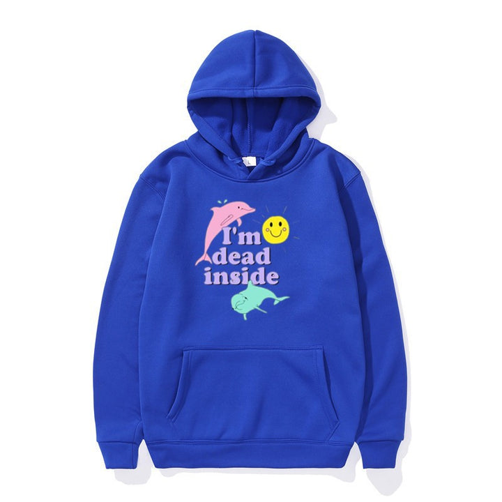 Kvinnohoodie med kreativ design och känguruficka Mirla-Eva Jonsson
