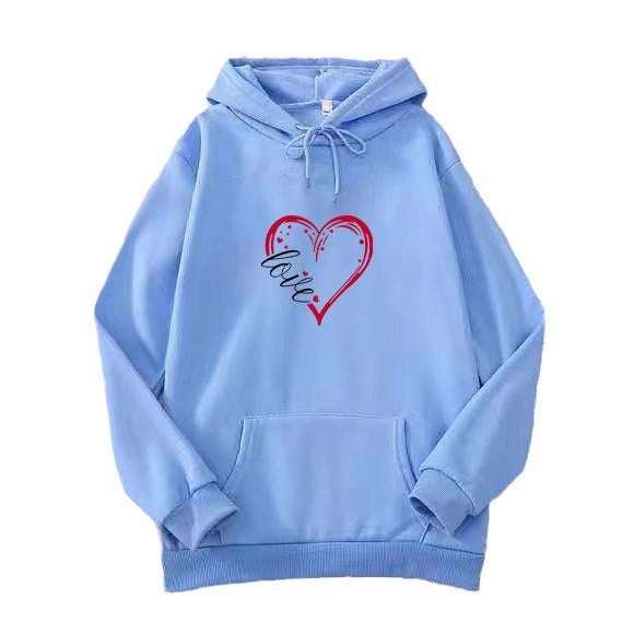 Kvinnohoodie med romantisk hjärtdesign Mirla-Eva Jonsson
