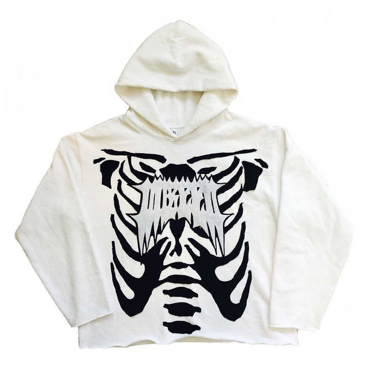 Kvinnohoodie med trendig grafisk design Mirla-Eva Jonsson