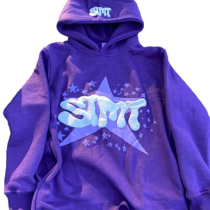 Kvinnohoodie med trendig grafisk design Mirla-Eva Jonsson
