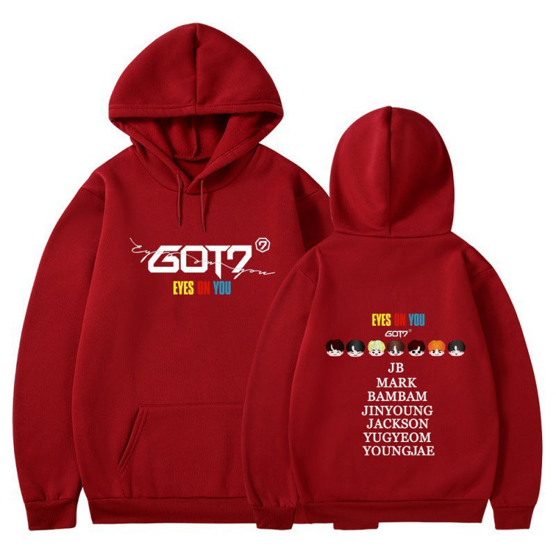 Kvinnohoodie med unik GOT7-design och bekväm passform Mirla-Eva Jonsson