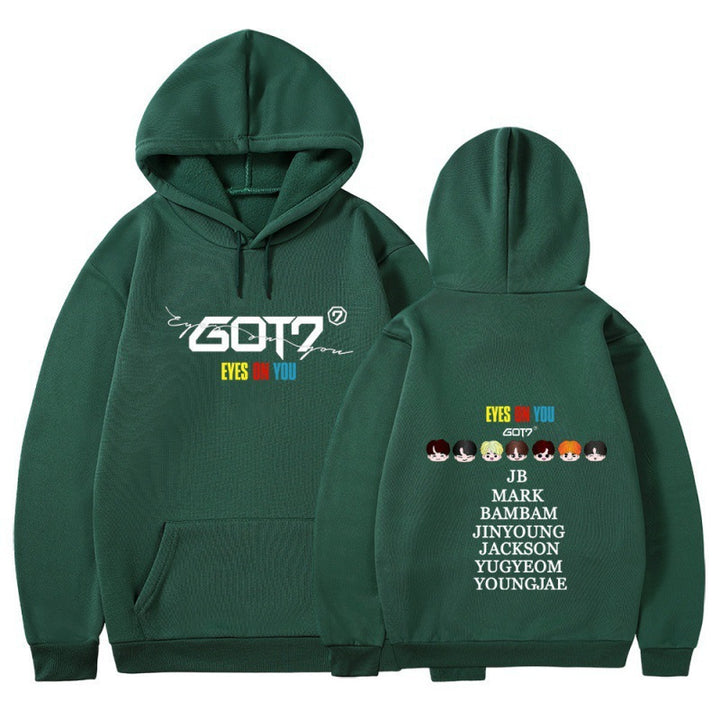 Kvinnohoodie med unik GOT7-design och bekväm passform Mirla-Eva Jonsson