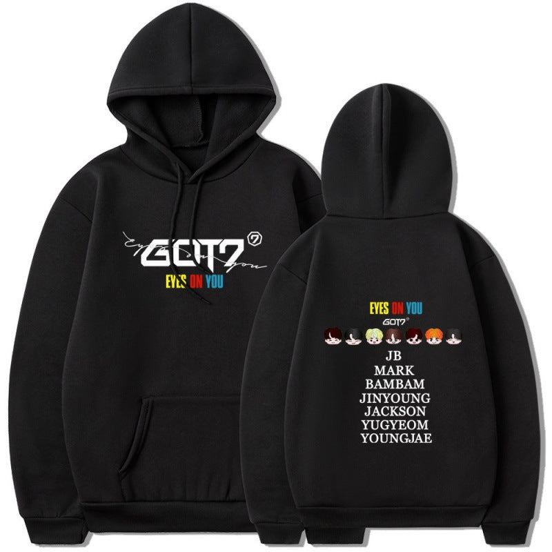 Kvinnohoodie med unik GOT7-design och bekväm passform Mirla-Eva Jonsson