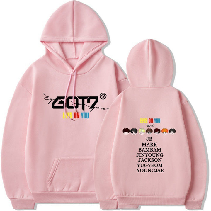 Kvinnohoodie med unik GOT7-design och bekväm passform Mirla-Eva Jonsson