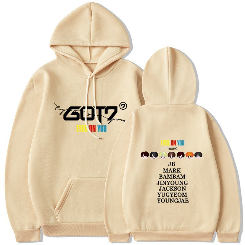 Kvinnohoodie med unik GOT7-design och bekväm passform Mirla-Eva Jonsson