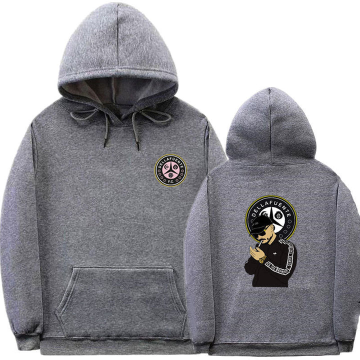 Kvinnohoodie med unikt mönster och bekväm passform Mirla-Eva Jonsson